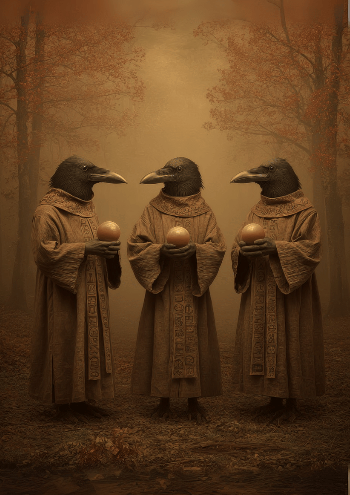 The Crow Seers – Gothic Occult Forest Poster