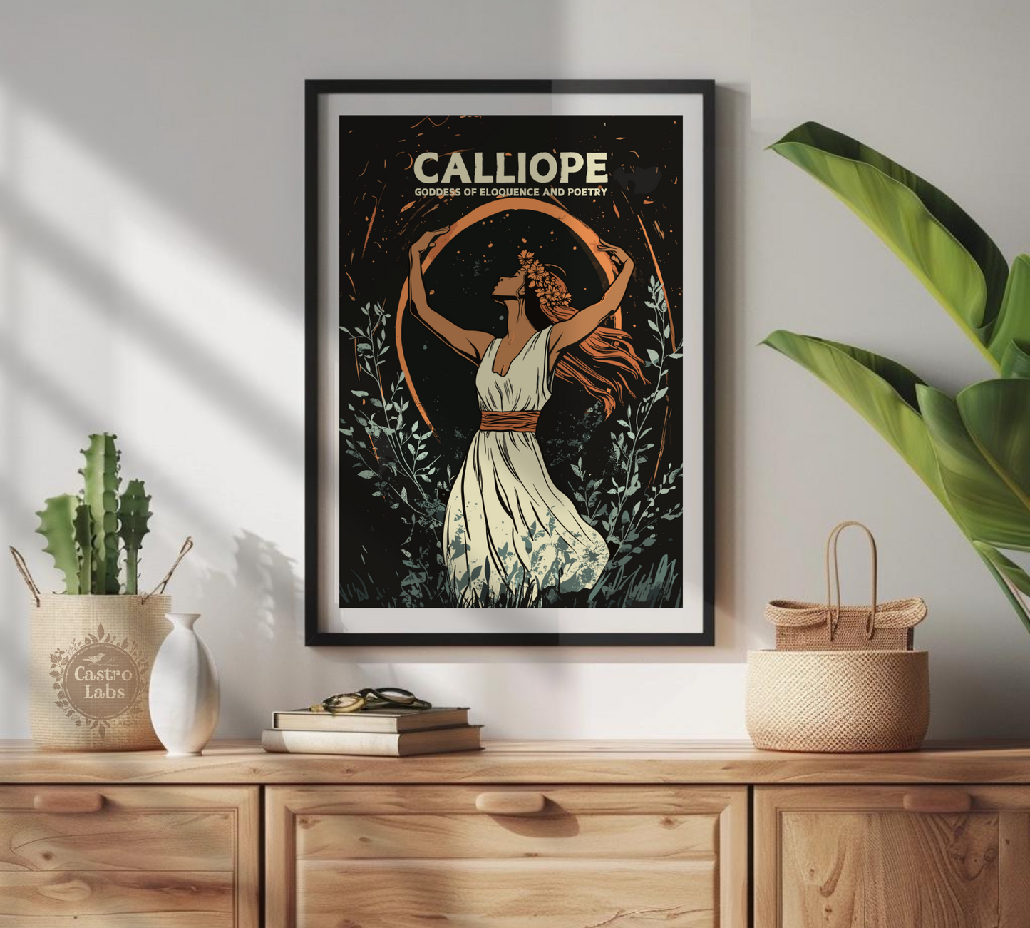 Affiche de la déesse Calliope – Œuvre d'art de la mythologie grecque