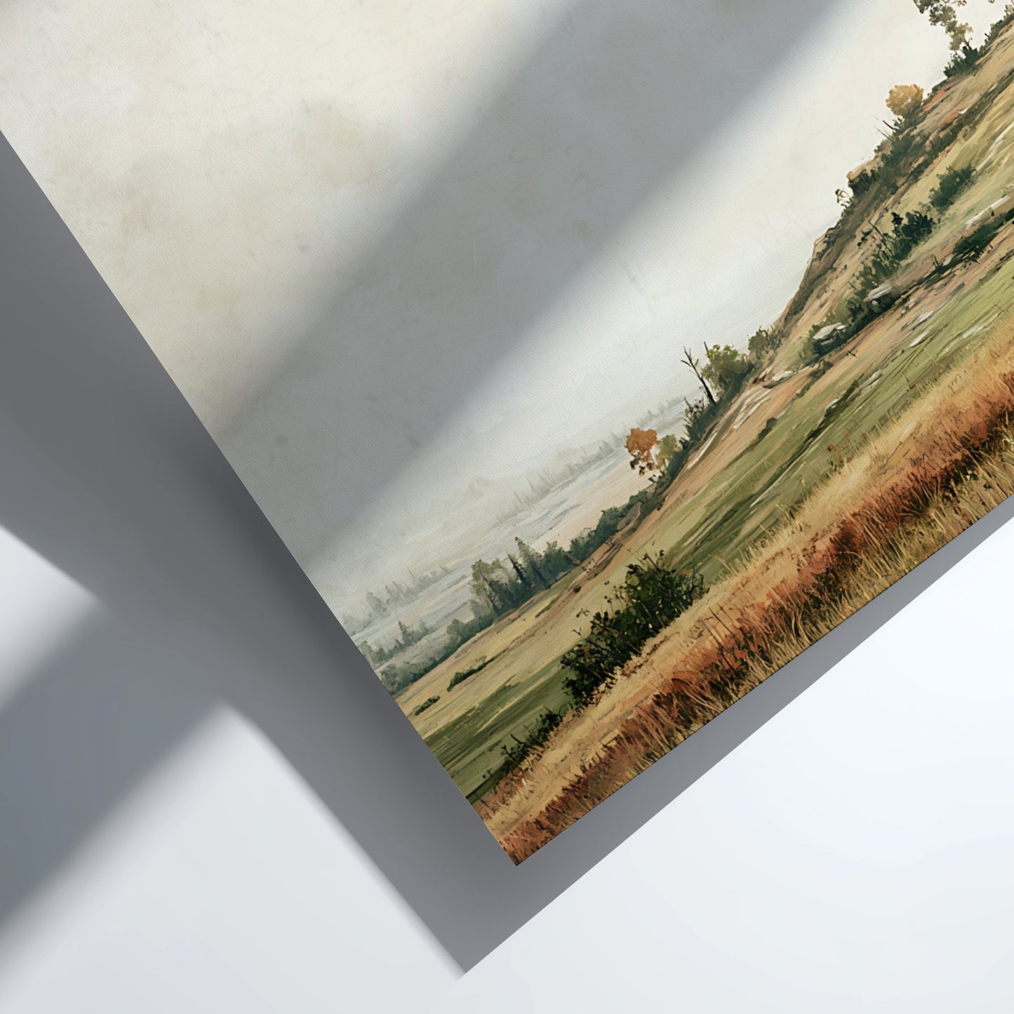 Poster featuring 2 Timothy 1:7 scripture over a soft landscape with rolling hills