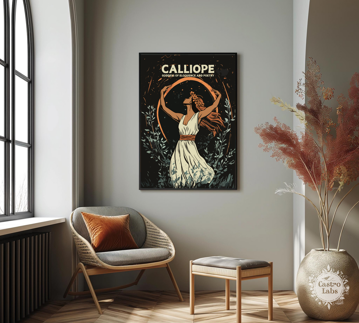 Affiche de la déesse Calliope – Œuvre d'art de la mythologie grecque