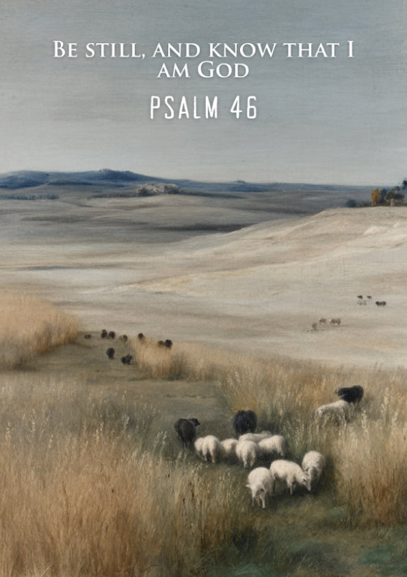 Psalm 46: The Fortress - Modern Minimalist Scripture Wall Art ...