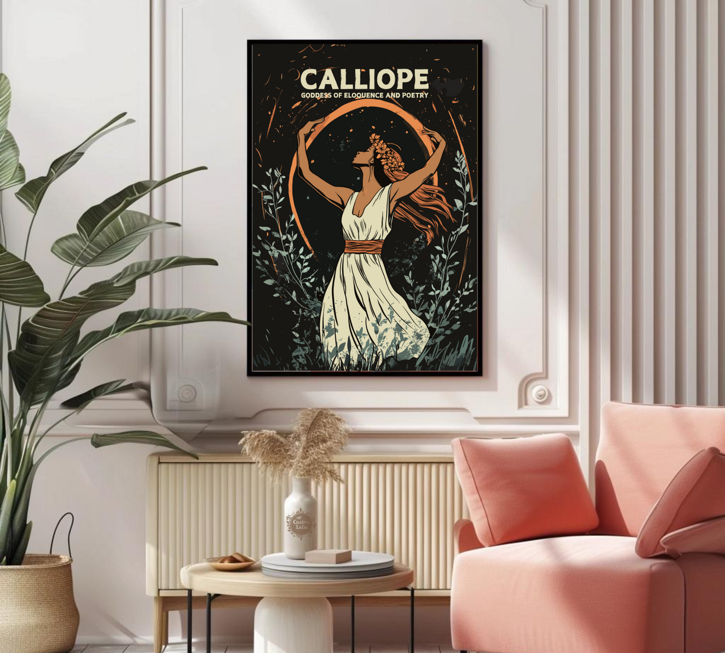 Affiche de la déesse Calliope – Œuvre d'art de la mythologie grecque