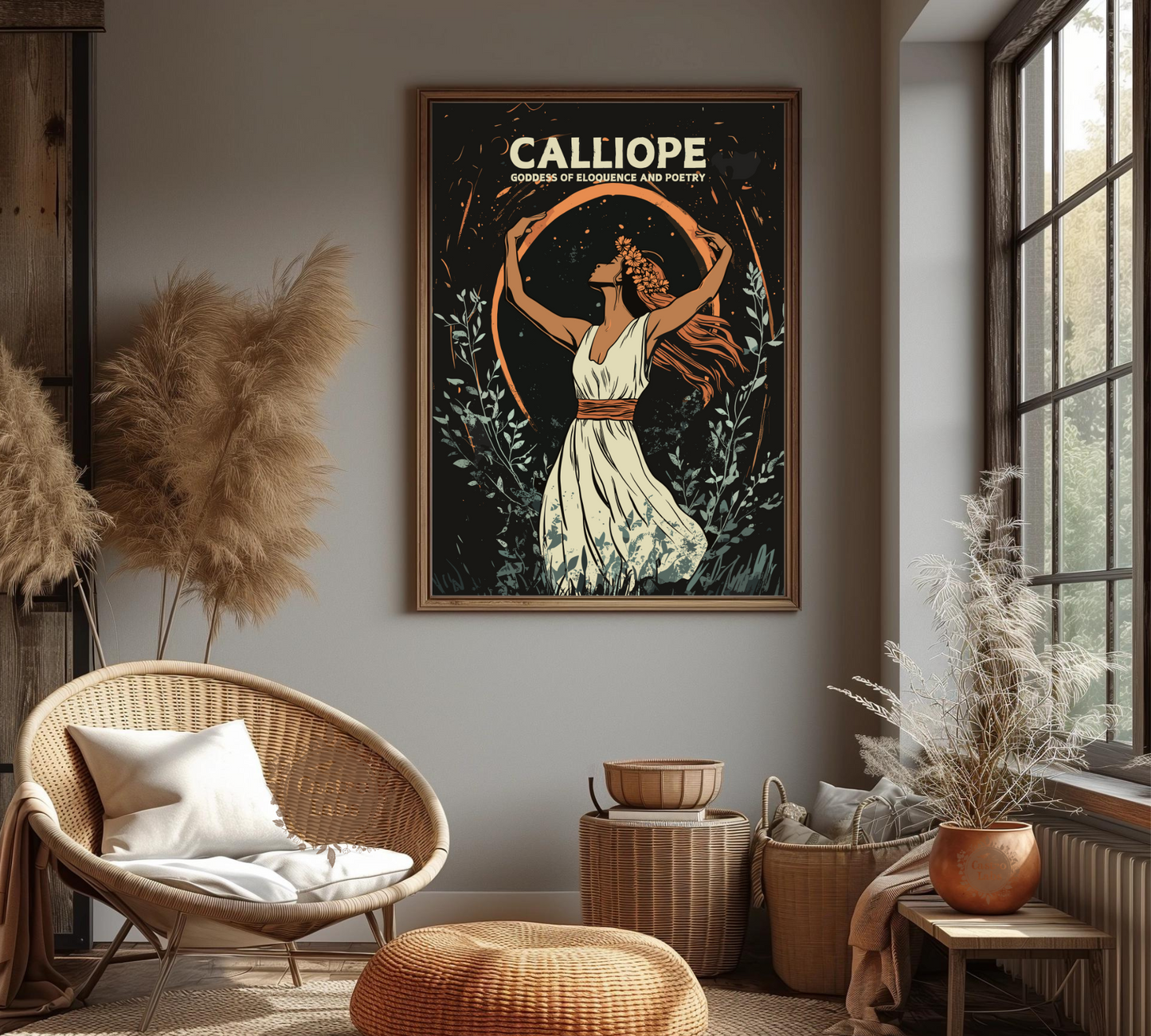 Affiche de la déesse Calliope – Œuvre d'art de la mythologie grecque