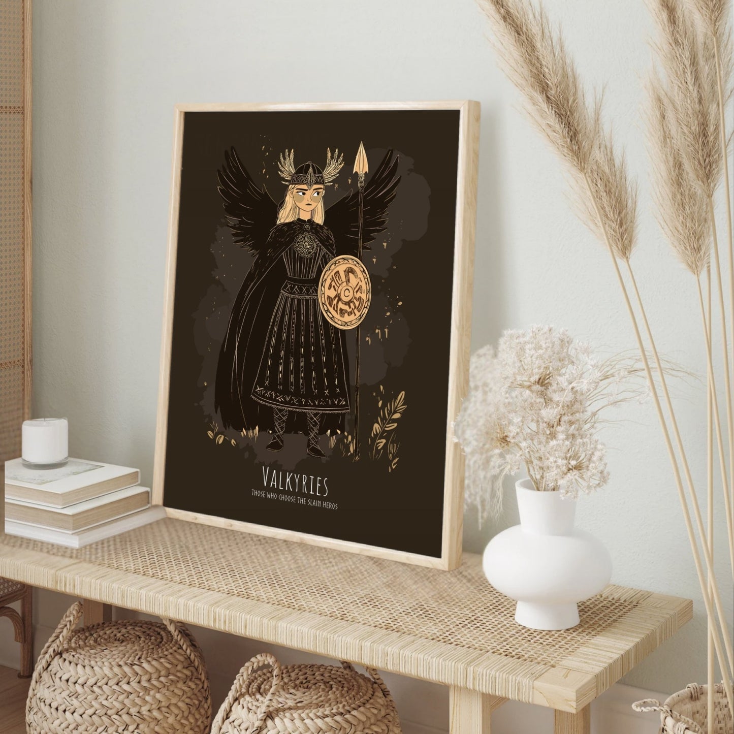 Valkyries Norse Mythology Poster - Ancient Nordic Art