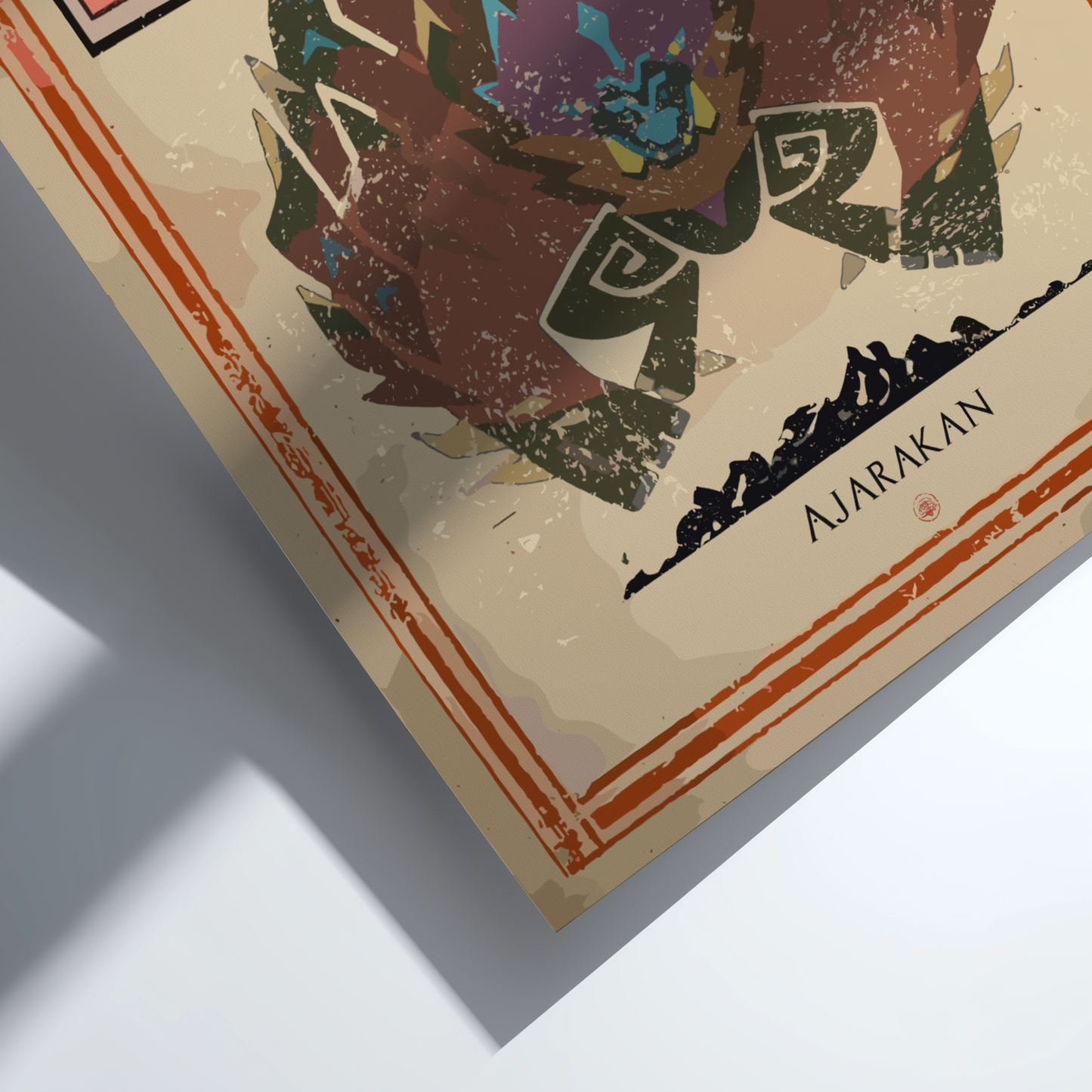 Ajarakan Anime Art Print - Aura Koga Maryuin's Last War Character