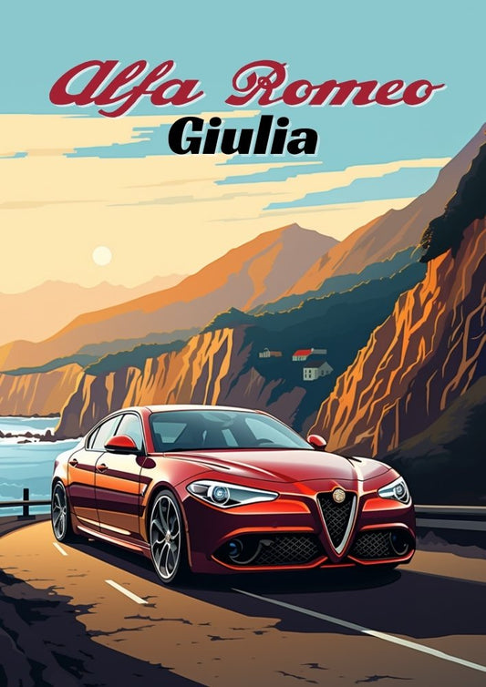 Impression Alfa Romeo 4C – Décoration murale représentant une voiture de sport italienne