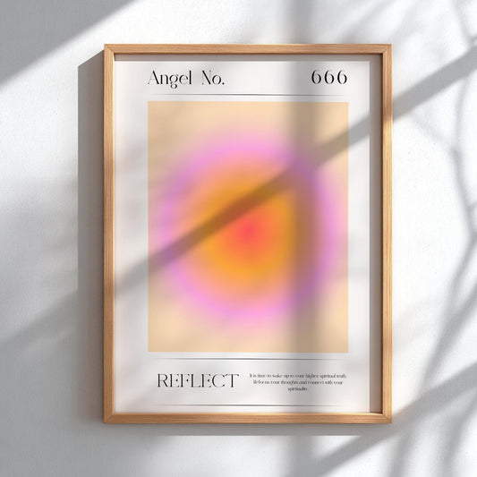 Angel no. 666 - Reflect - Aura Art Print