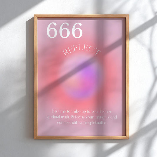 The Inner Mirror - Angel no. 666 - Reflect - Full Aura Art Print