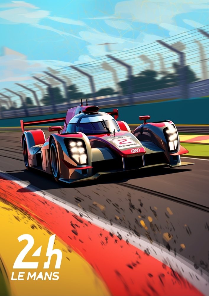 Audi R18 TDI Poster – Le Mans Winning Diesel Prototype Wall Art