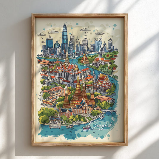 Bangkok Poster frame