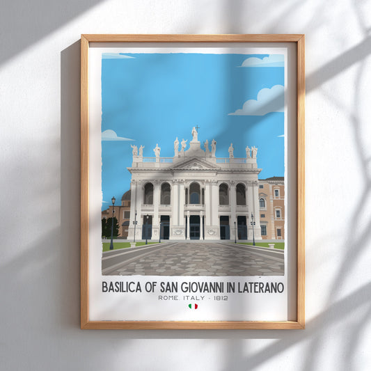 San Giovanni in Laterano Rome Art - "The Archbasilica" Wall Print