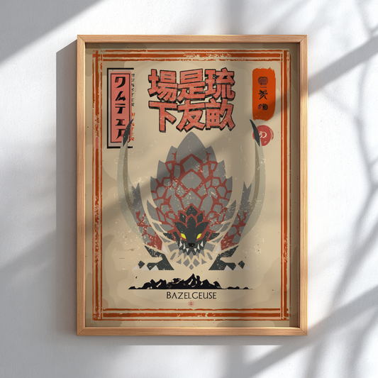 Bazelgeuse - Monster Hunter Wall Art Print