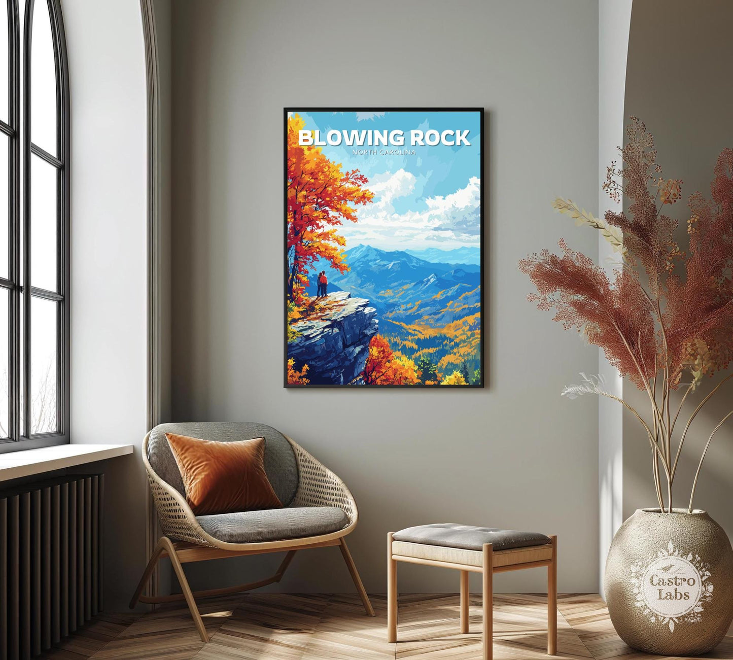 Blowing Rock Poster, Blowing Rock Print, Rock poster,Mountains poster, North Carolina Poster, North Carolina Print, North Carolina Wall Art,