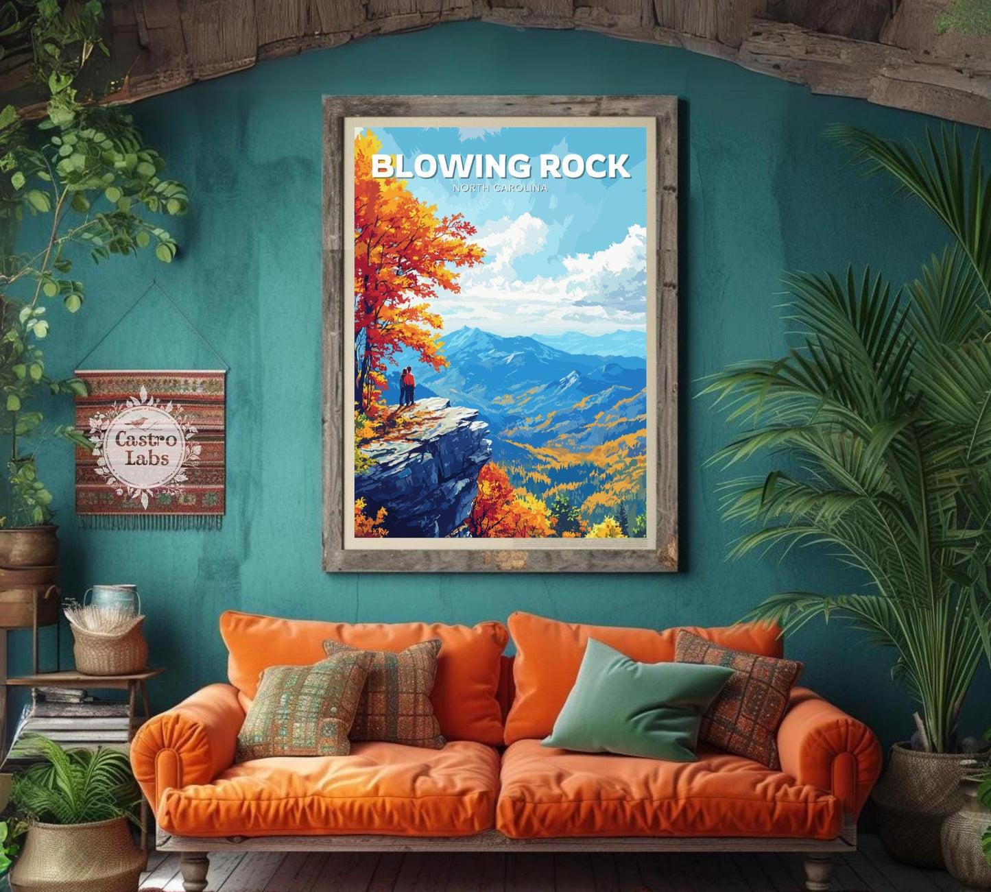 Blowing Rock Poster, Blowing Rock Print, Rock poster,Mountains poster, North Carolina Poster, North Carolina Print, North Carolina Wall Art,