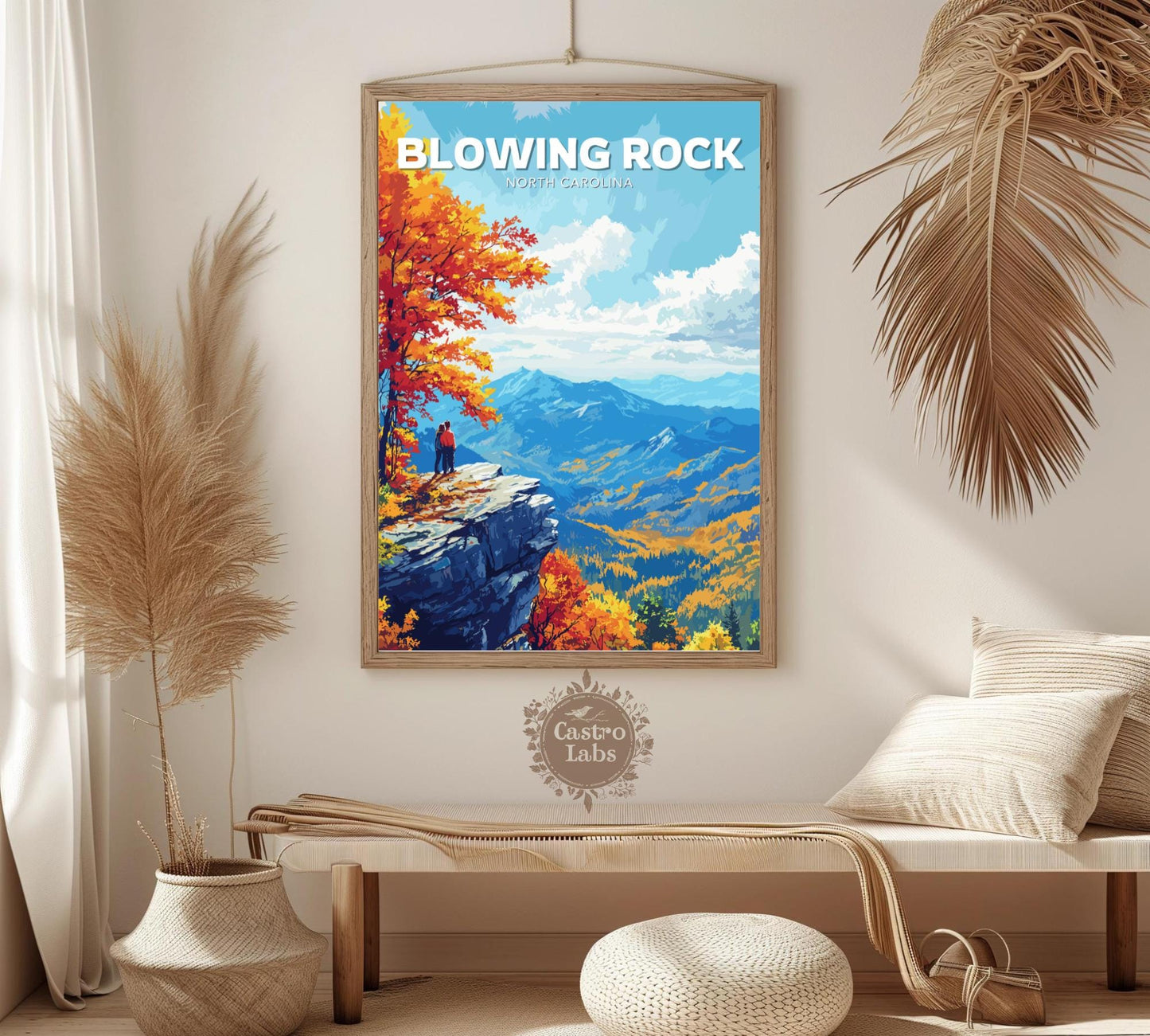 Blowing Rock Poster, Blowing Rock Print, Rock poster,Mountains poster, North Carolina Poster, North Carolina Print, North Carolina Wall Art,