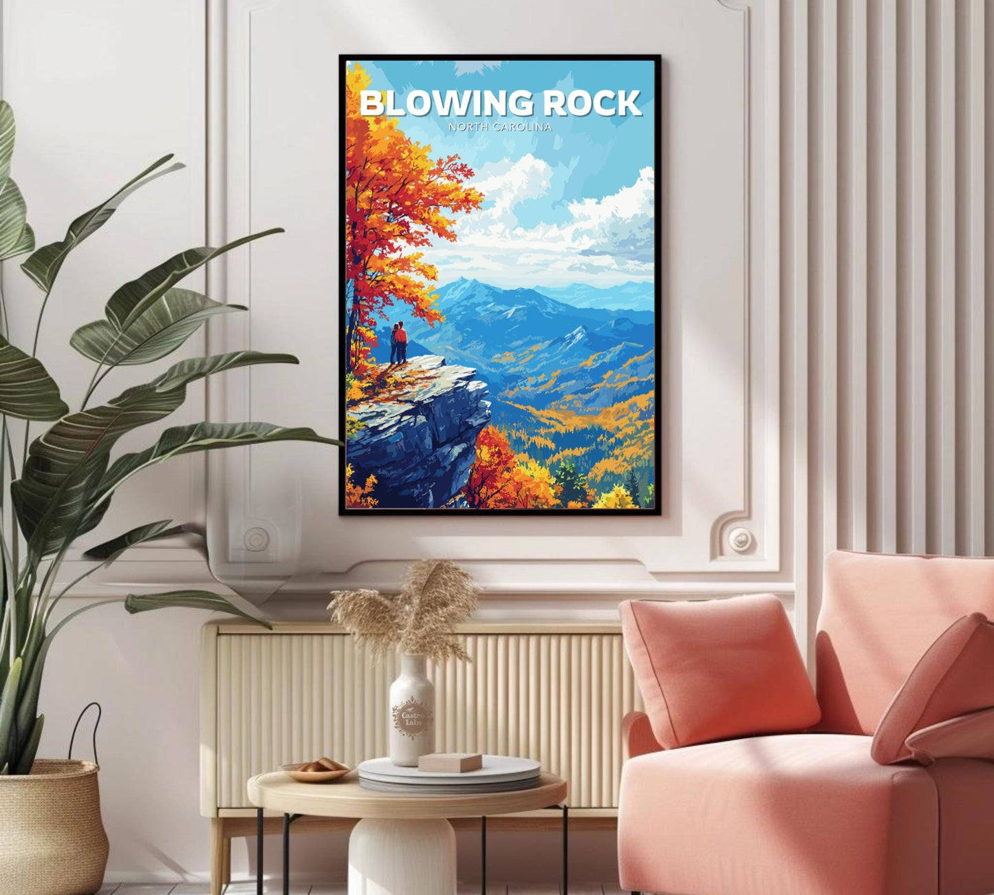 Blowing Rock Poster, Blowing Rock Print, Rock poster,Mountains poster, North Carolina Poster, North Carolina Print, North Carolina Wall Art,