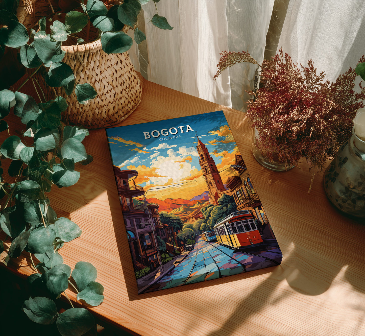 Bogota Light Canvas poster Frame - Travel Print