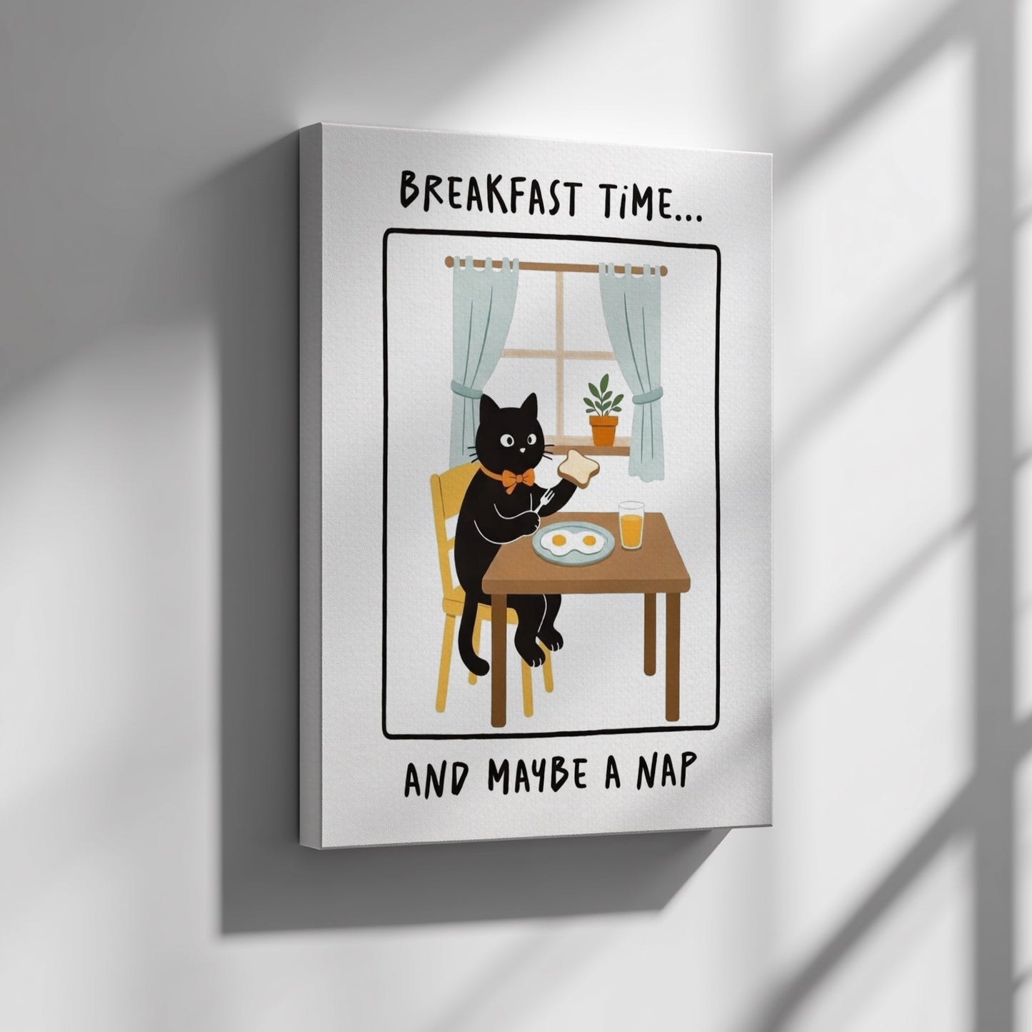 Breakfast Time Poster - Cozy Morning Vibes Wall Art Print