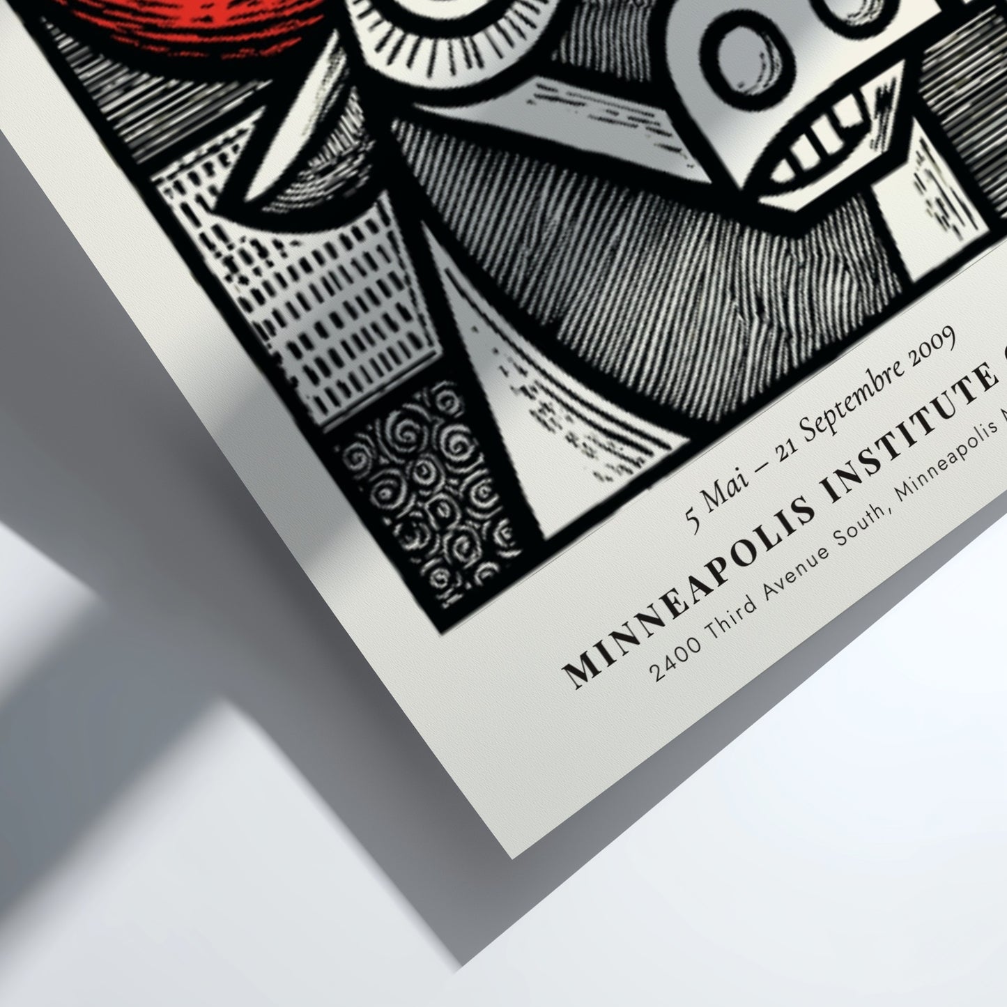Bulls Head poster featuring bold lines and vibrant colors inspired by Picasso's artwork