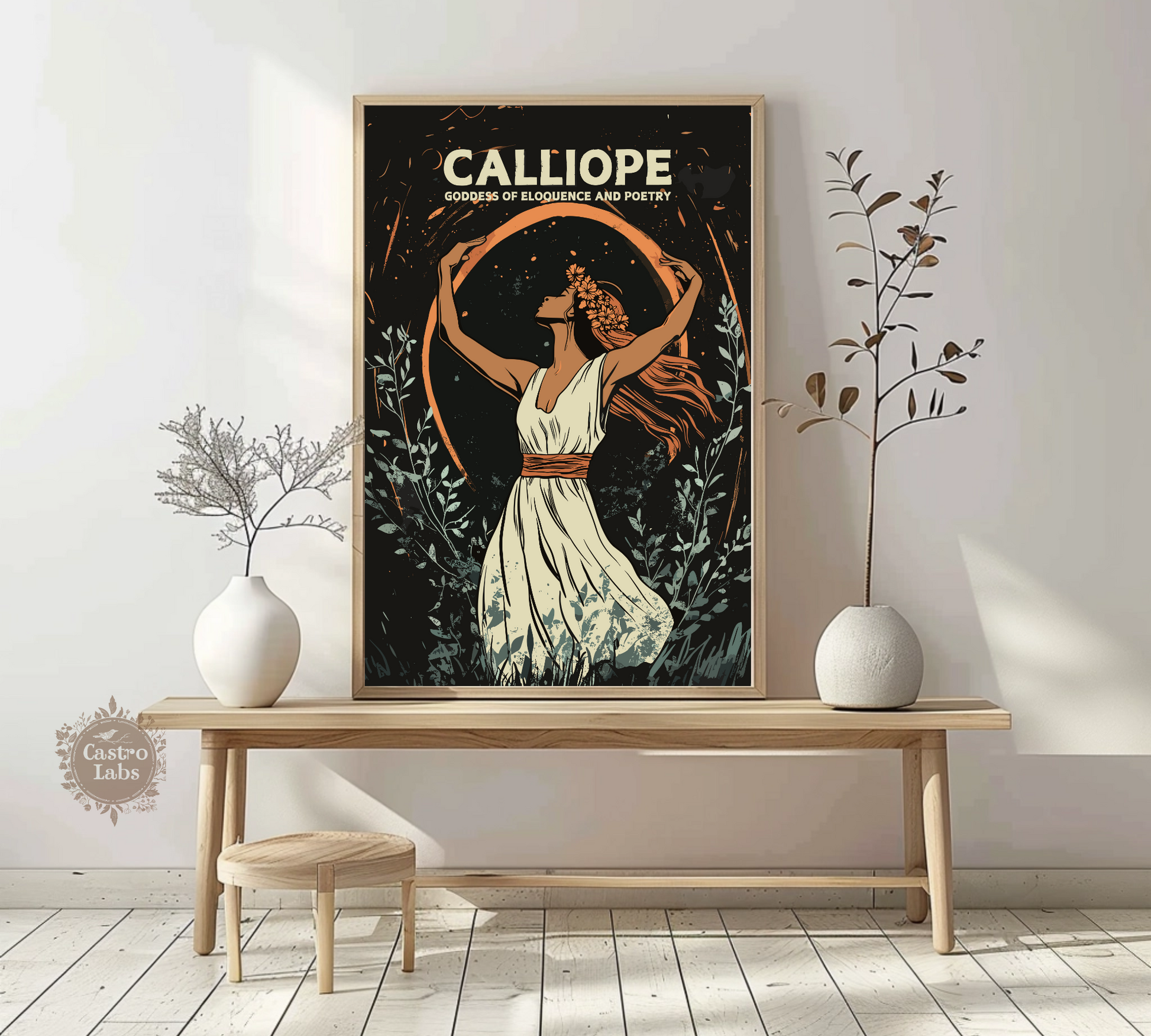 Calliope Poster, Calliope Goddess Fineart, Calliope Greek Mythology