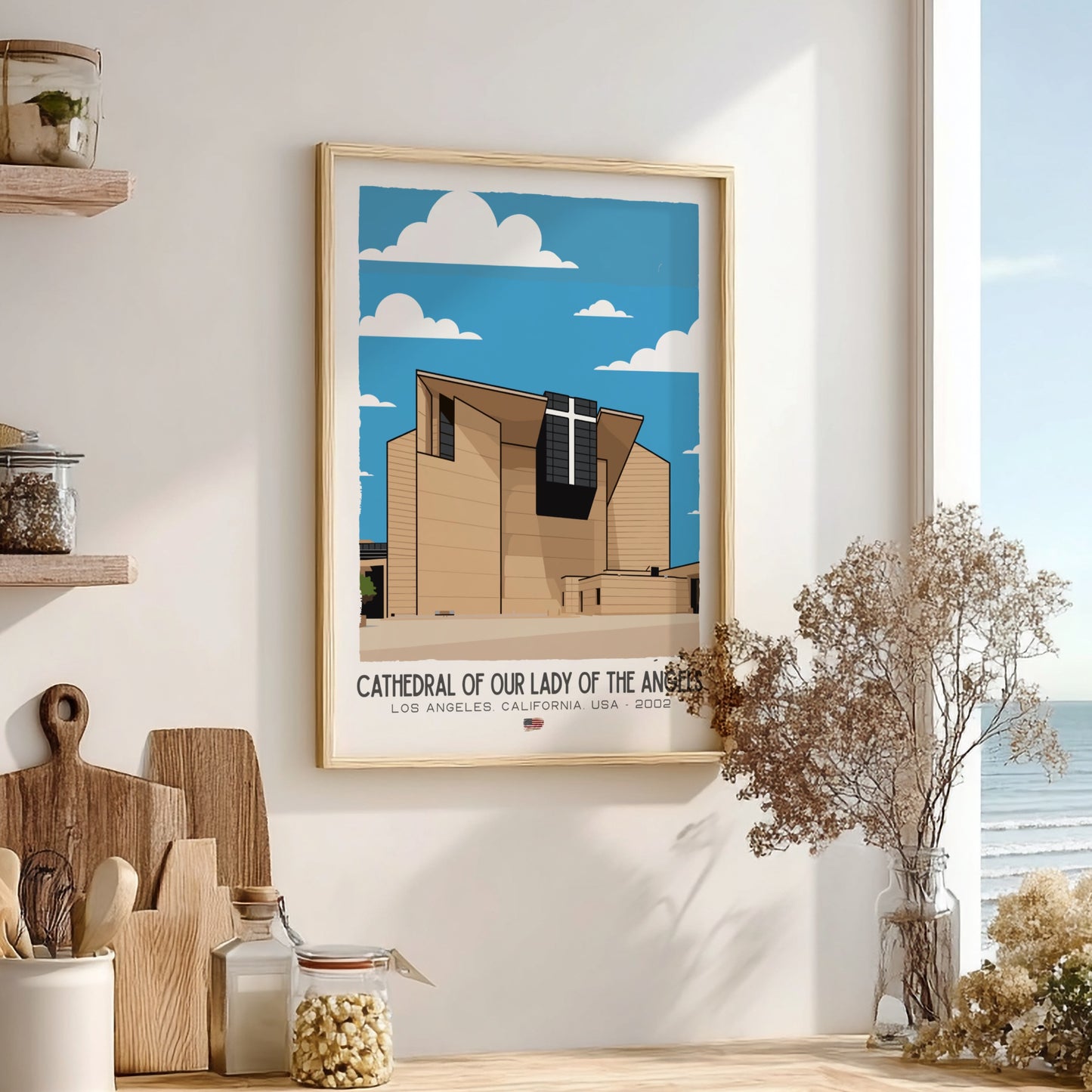 Cathedral of Our Lady of the Angels Art - The Contemporary Masterpiece Wall Print