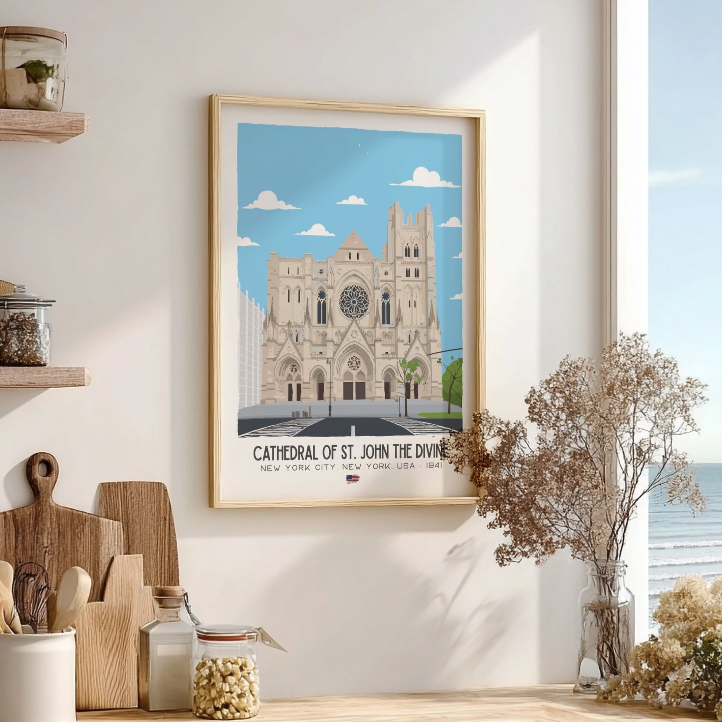 Cathedral of St. John the Divine Art - The Gothic Giant Wall Print
