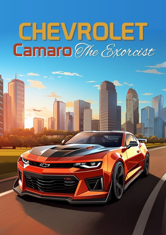 Affiche Chevrolet Camaro « L'Exorciste » – Affiche murale classique de muscle car