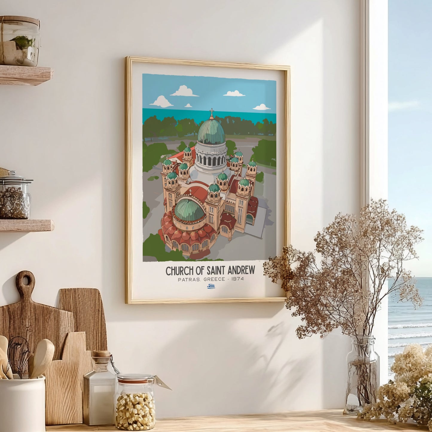 Church of Saint Andrew Art - The Byzantine Splendor Wall Print
