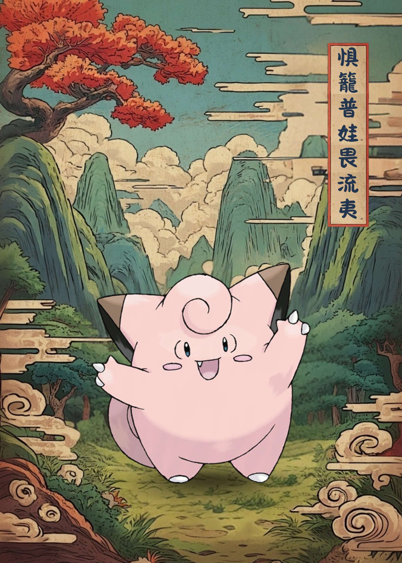 Clefairy Pokemon Poster