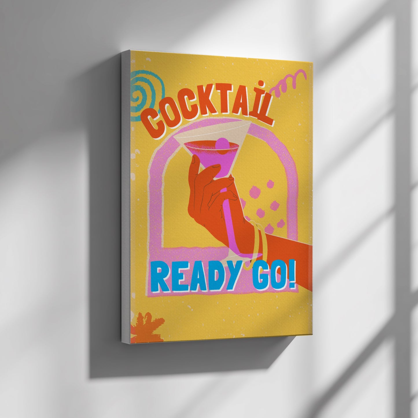 Cocktail Ready Go Poster - Fun Party Drink Wall Art Print