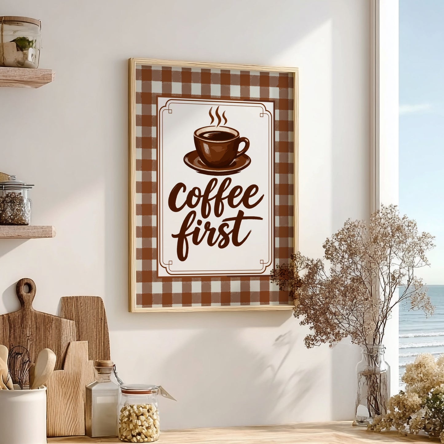 Coffee First - Kitchen Wall Art