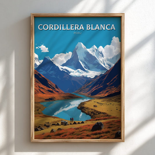 Cordillera Blanca Light wooden poster frame