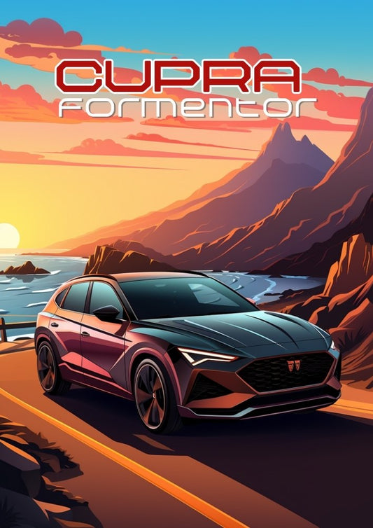Cupra Formentor Poster – Modern Spanish Performance SUV Wall Art Print