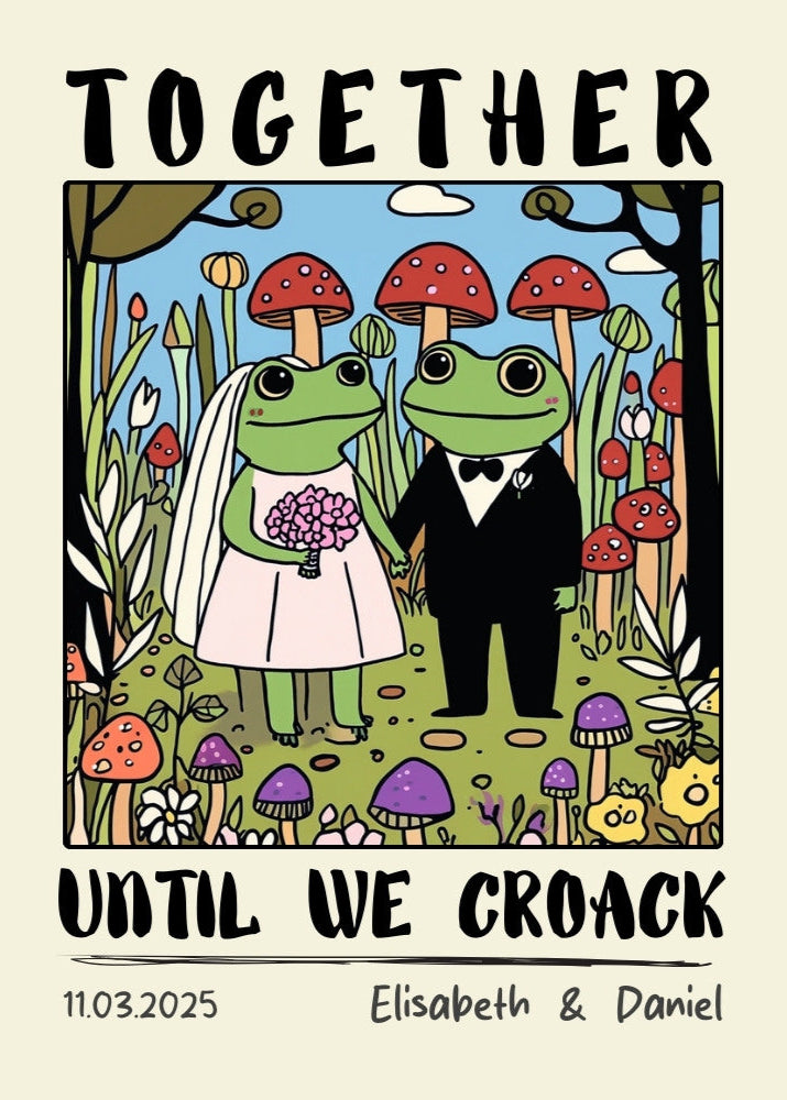 Custom Couple's Special Date Poster – Personalized Wedding Art Print