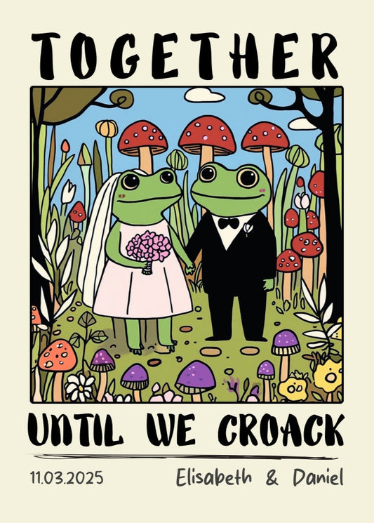 Custom Couple's Special Date Poster – Personalized Wedding Art Print