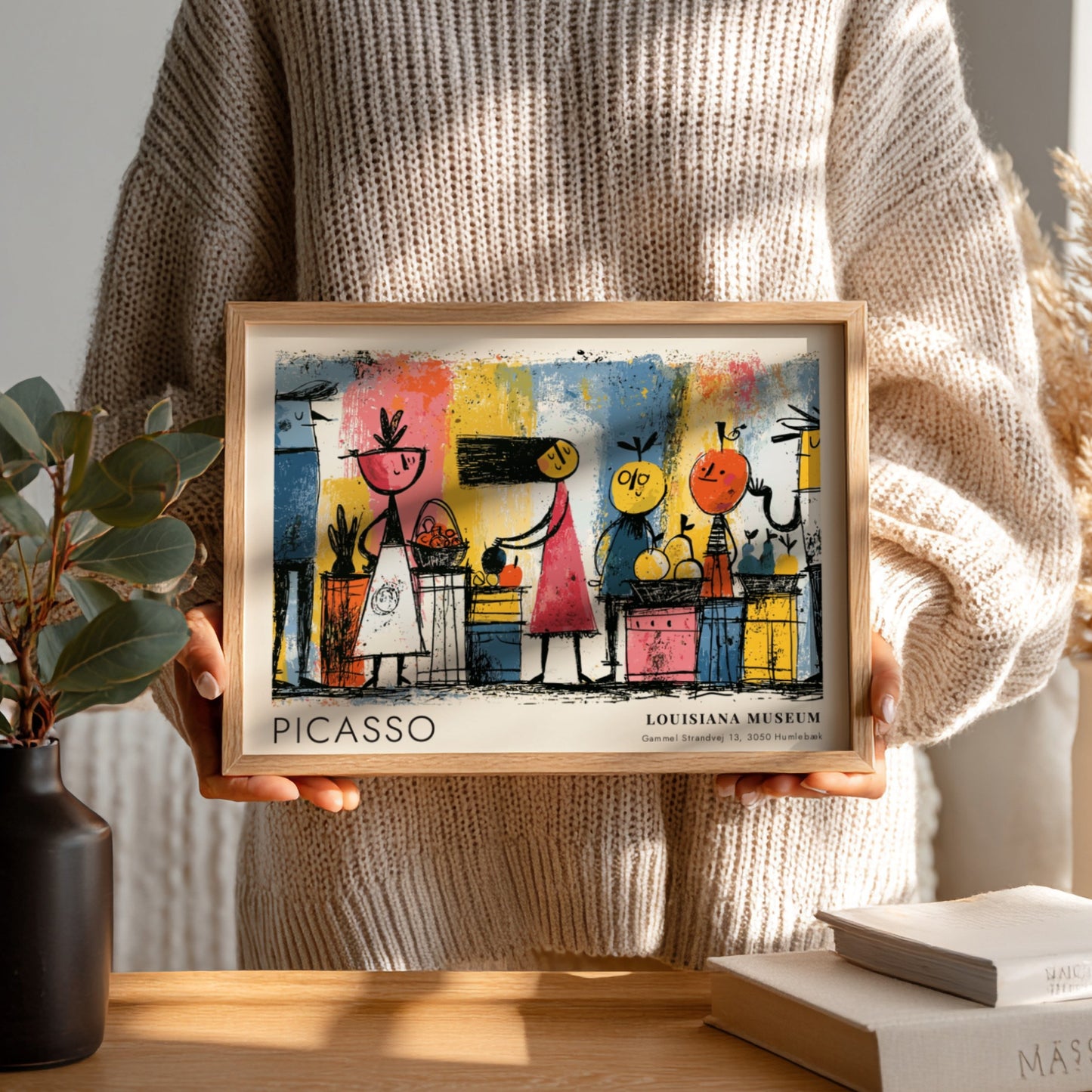 Dove of Peace poster featuring colorful modern art by Pablo Picasso