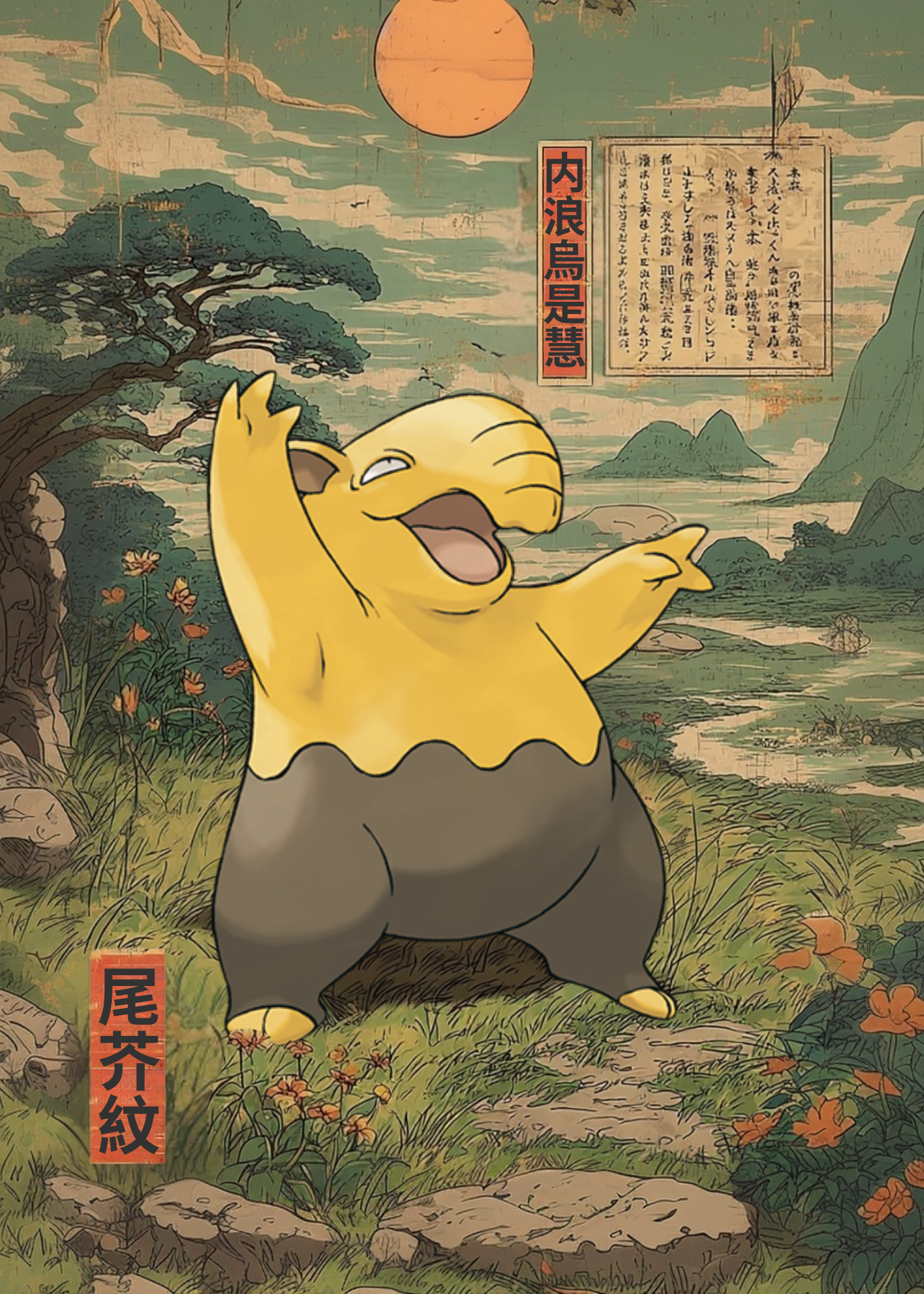 Drowzee Pokemon Poster