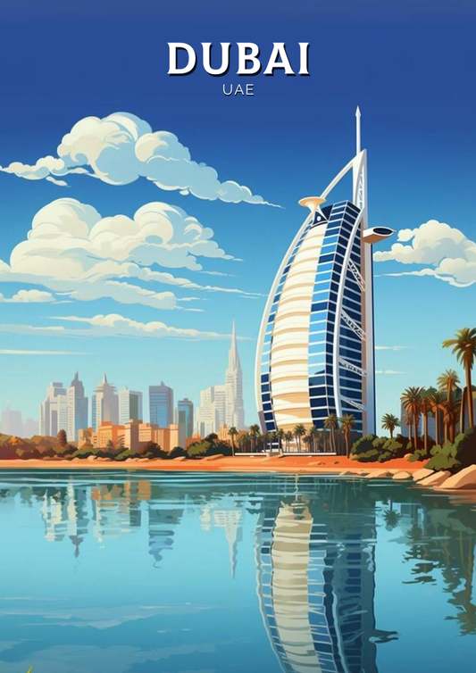 Affiche de voyage de Dubaï