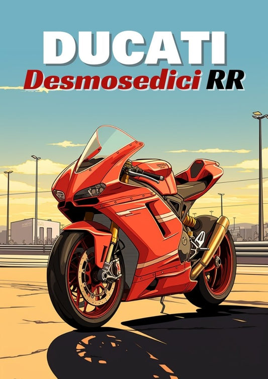 Affiche Ducati Desmosedici RR – Décoration murale MotoGP Superbike