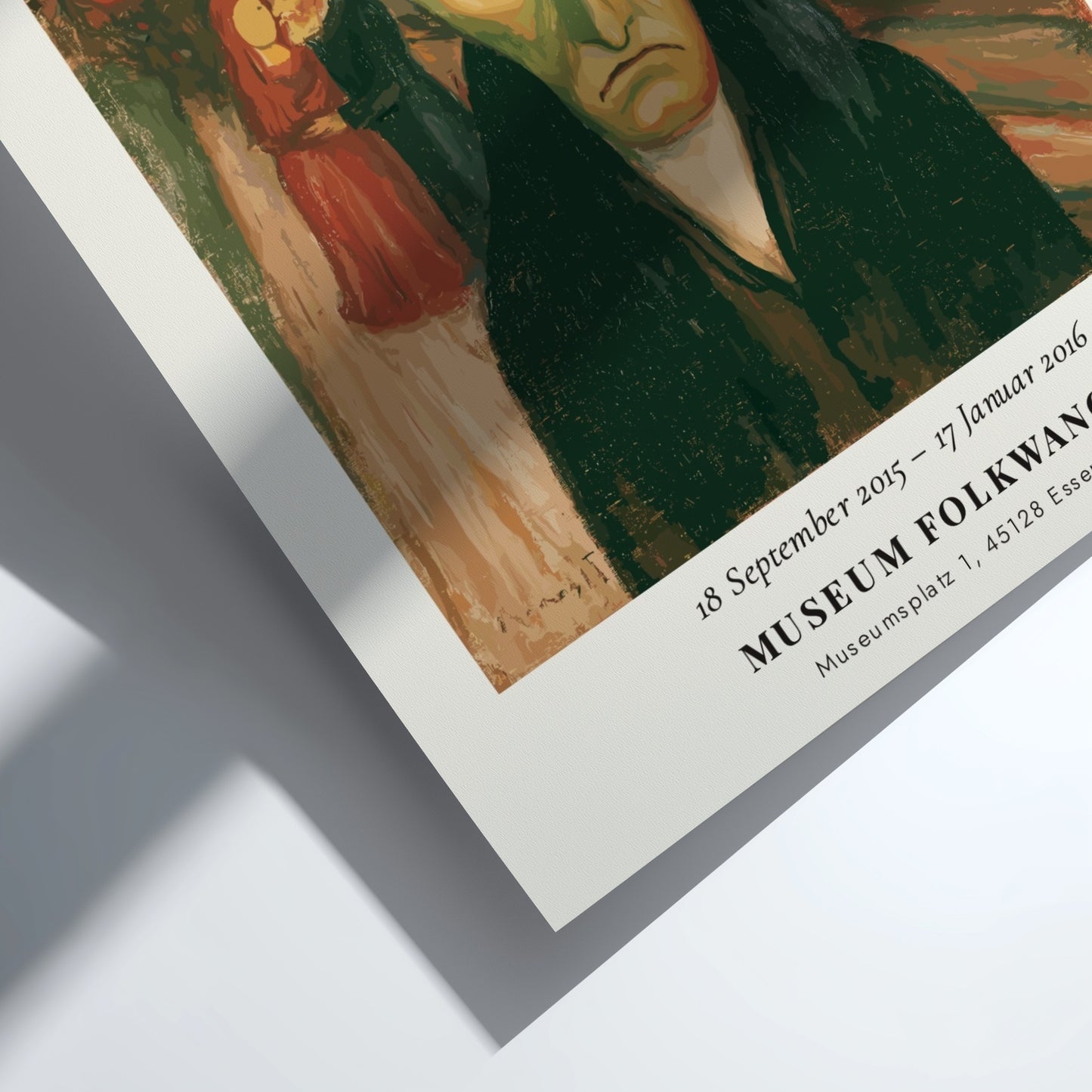 Edvard Munch poster featuring Eifersucht Jealousy with expressive colors and emotional depth