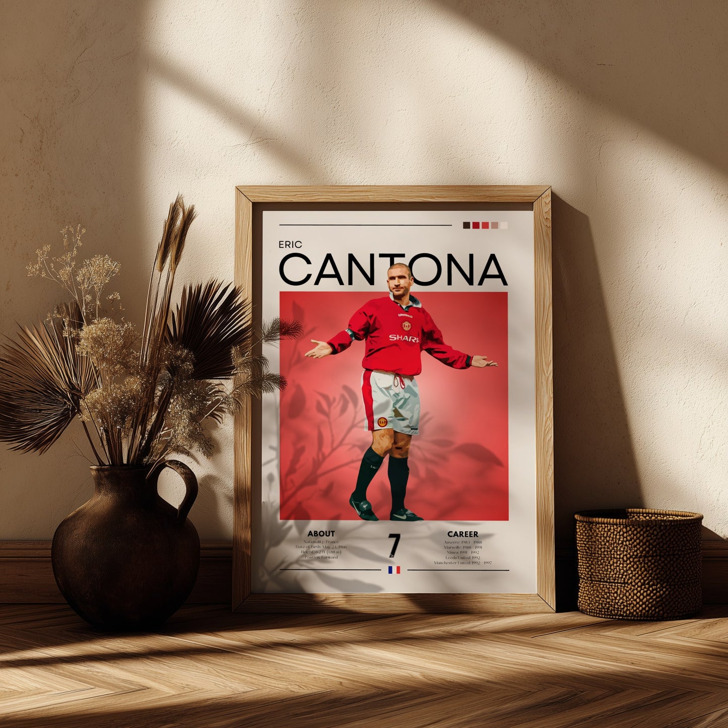 Eric Cantona Football Poster – King Eric Wall Art