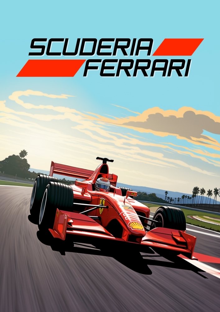 Ferrari F2002 F1 Poster – Legendary Championship Wall Art