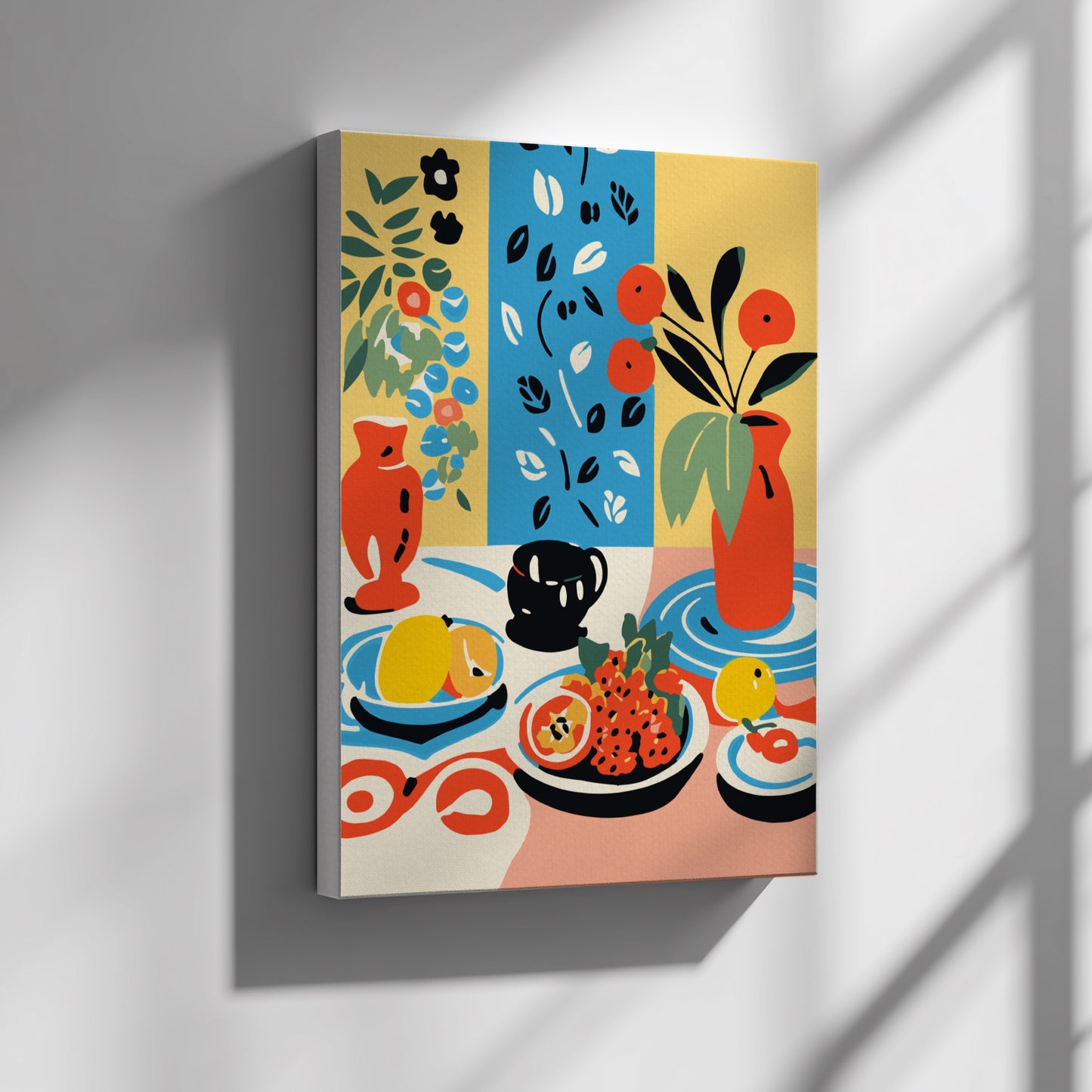 Festive Table Poster - Holiday Gathering Wall Art Print