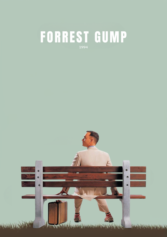 Forrest Gump Poster – Iconic Movie Wall Art Featuring Tom Hanks