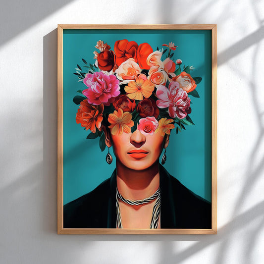 The Inner Garden Modern Art - The Frida Kahlo Inspired Wall Print