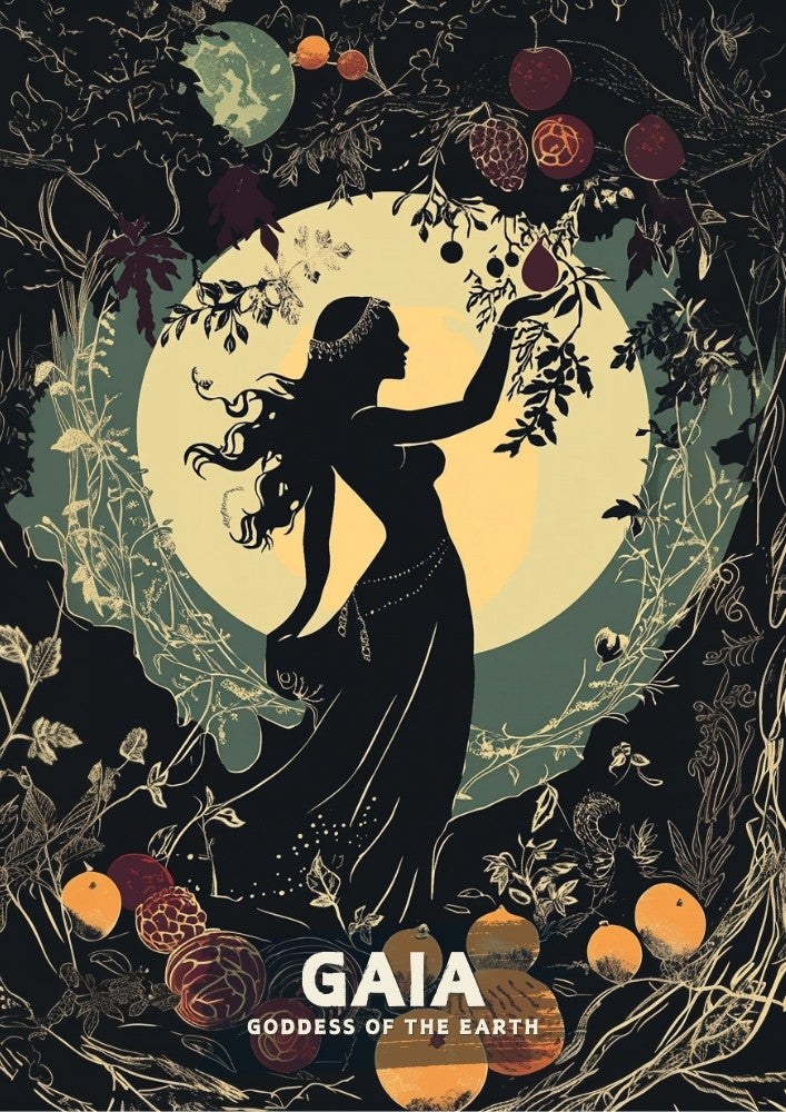 Gaia Goddess Poster - Greek Mythology Artwork