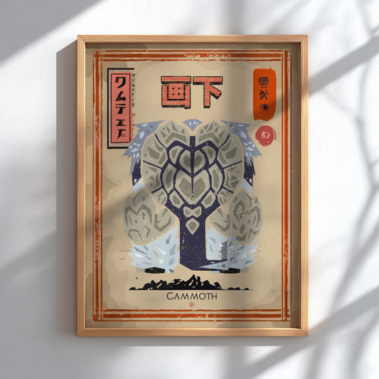 Gammoth Poster - Monster Hunter Wall Art Print