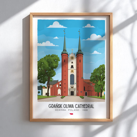 Gdansk Oliwa Cathedral Art - The Triple Nave Masterpiece Wall Print