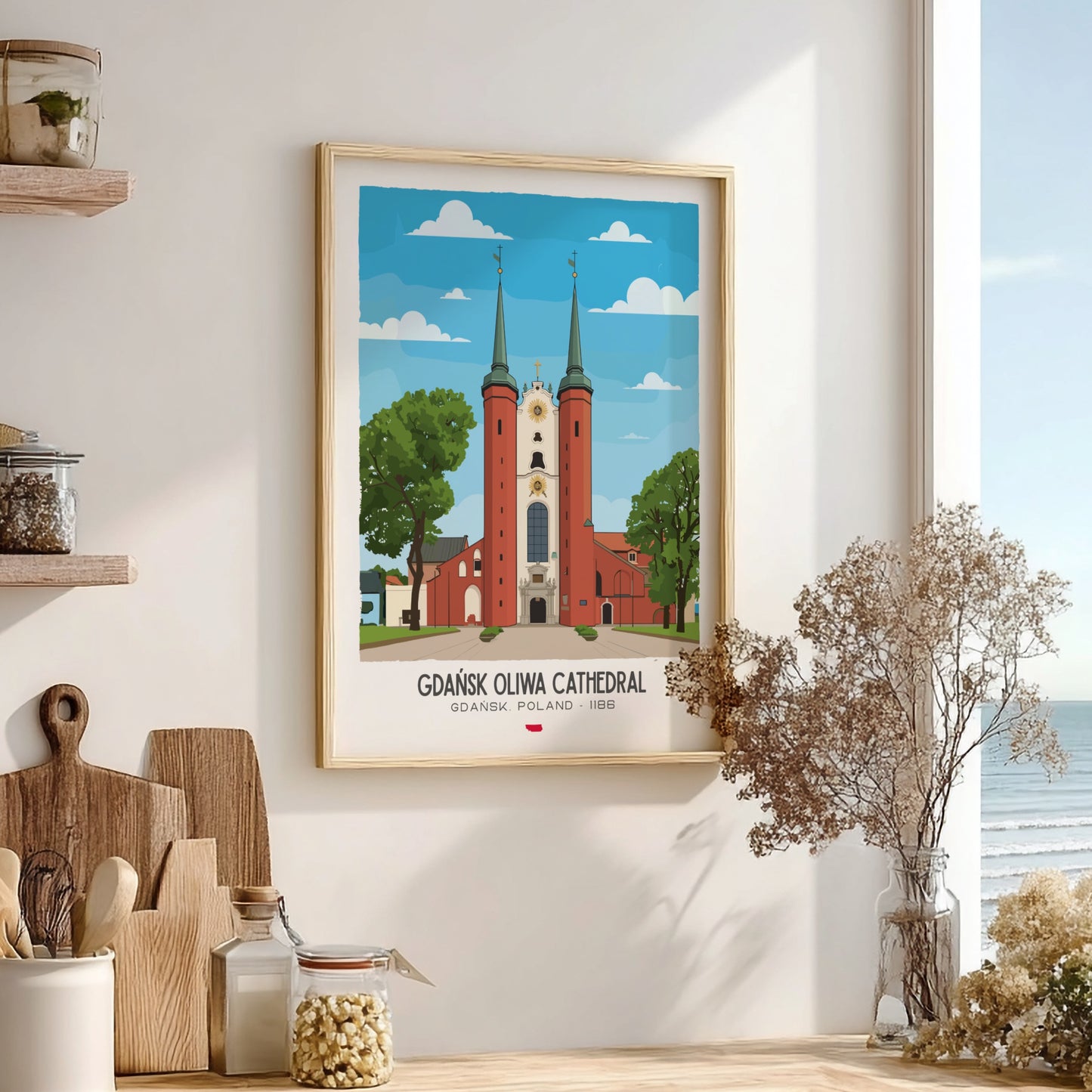 Gdansk Oliwa Cathedral Art - The Triple Nave Masterpiece Wall Print