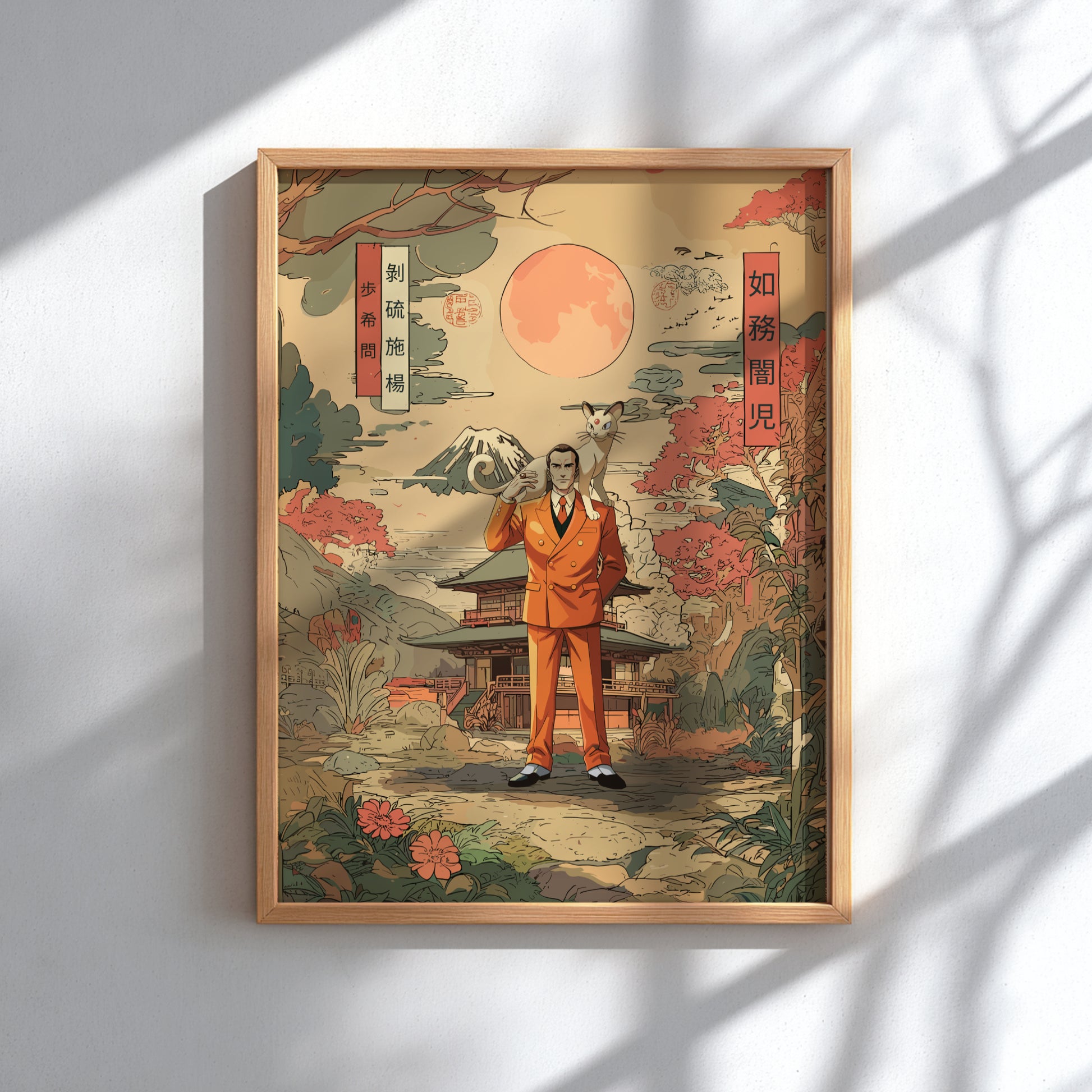 Giovanni and Persian Pokemon Poster